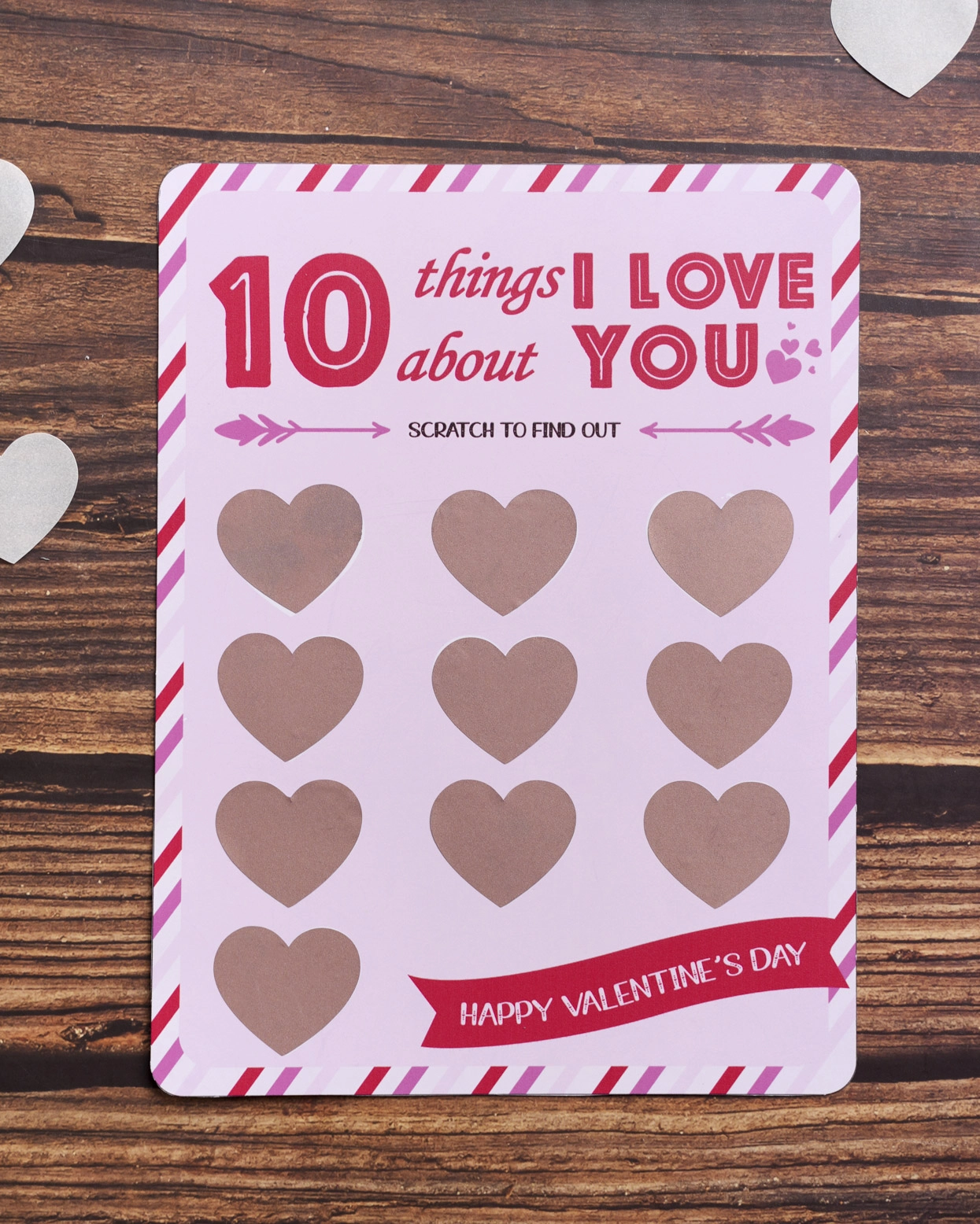 Custom Shape Scratch-Off Card