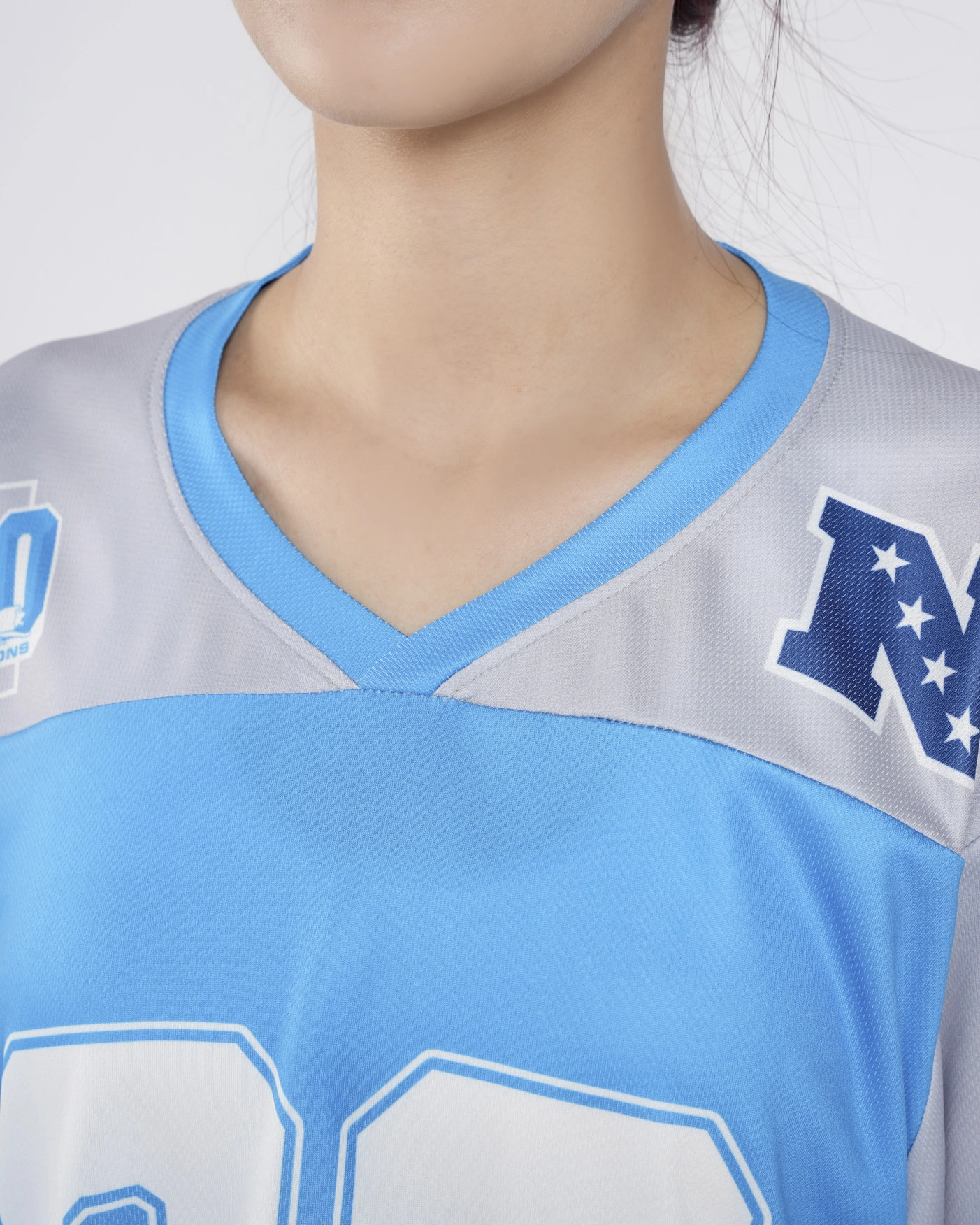All-over Print Crop Top Football Jersey