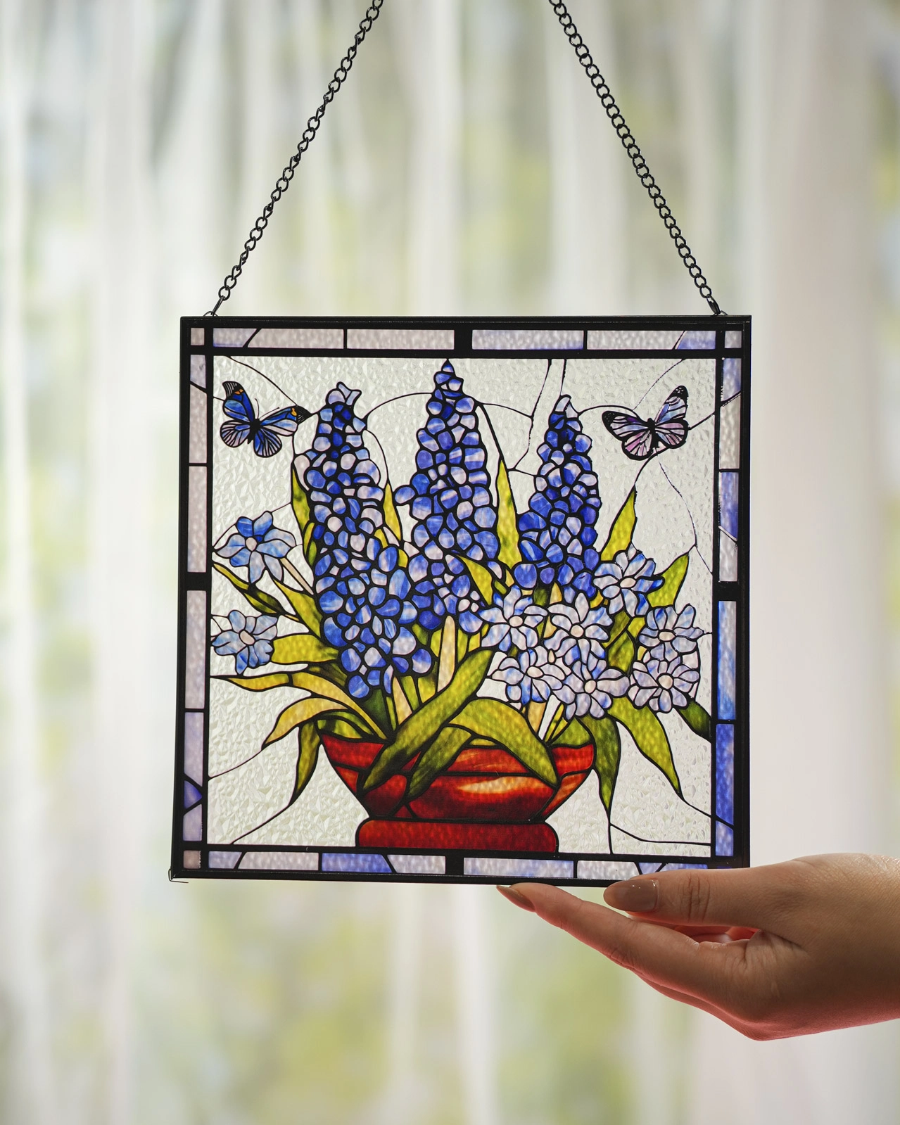 Stained Glass Suncatcher for Window Hanging