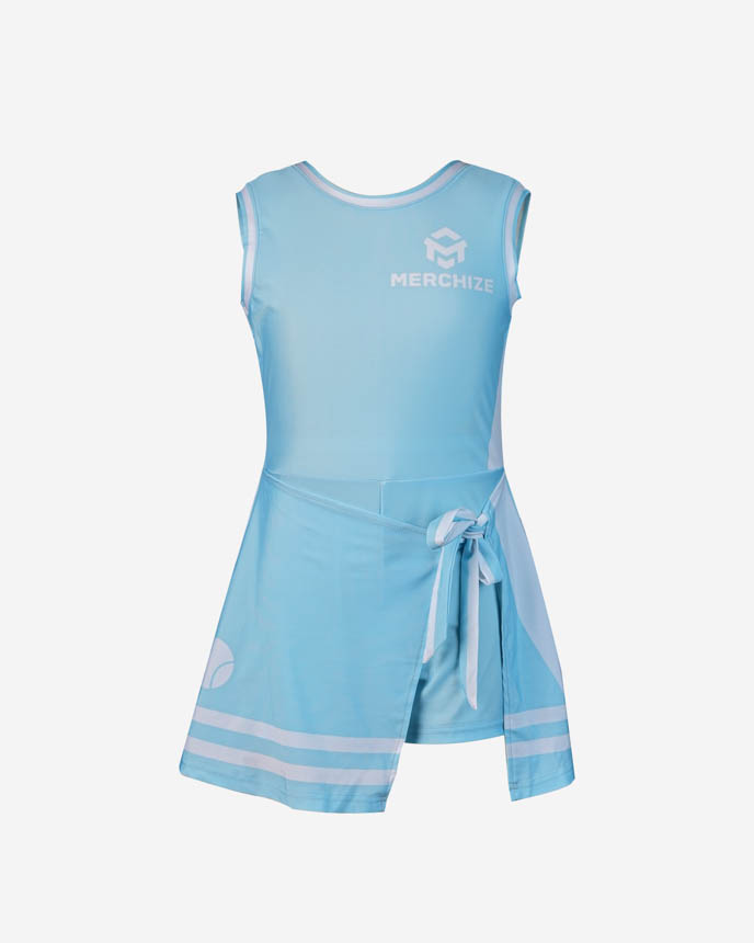 All-over Print Youth Tie-Front Tennis Dress