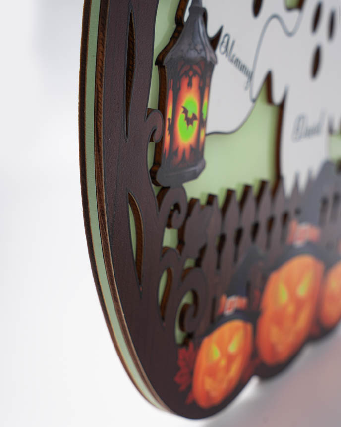 Custom Shape Wood And Luminous Acrylic Sign