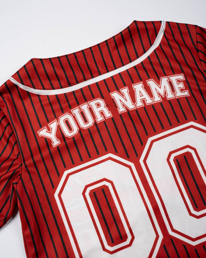 All-over Print Youth Crop Top Baseball Jersey Without Piping