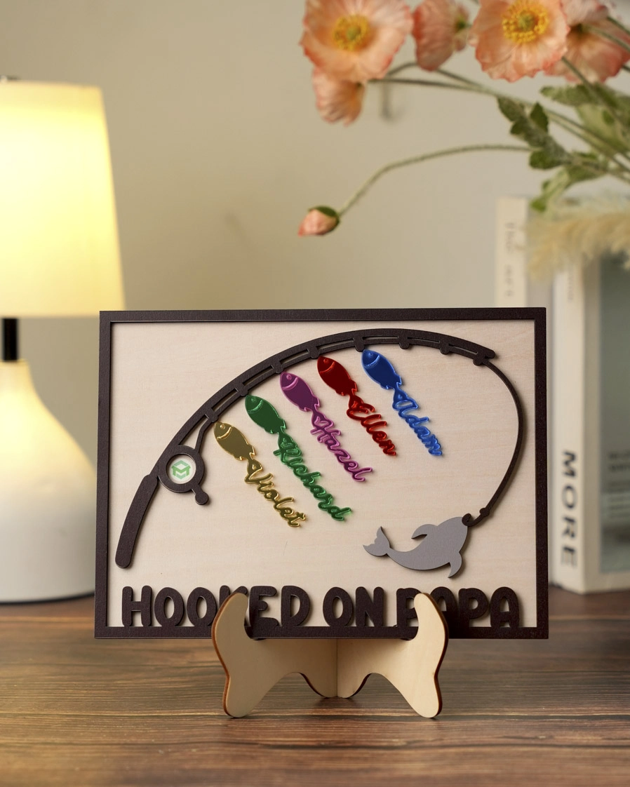 Custom Shape Wood and Acrylic Mirror Sign