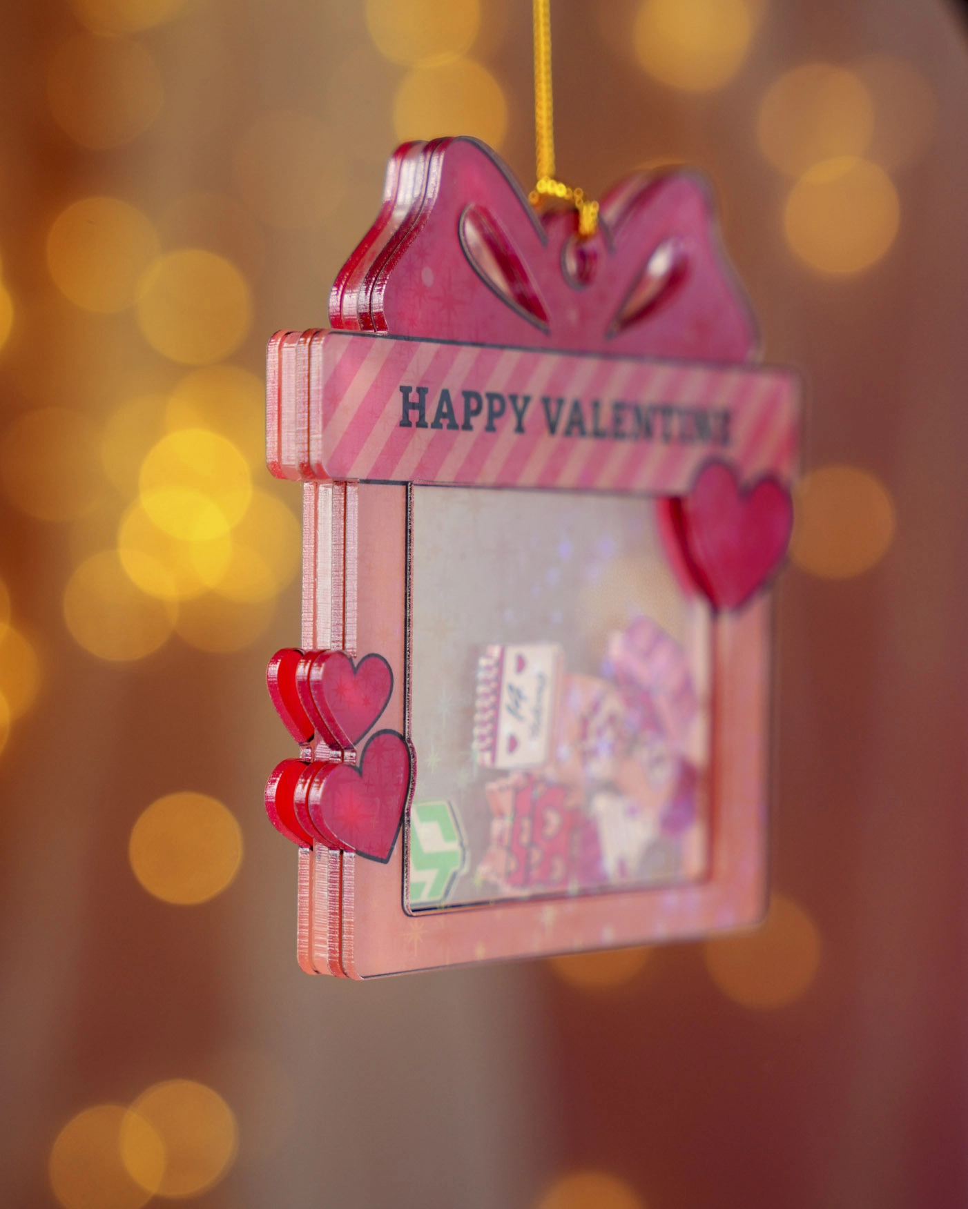 4-Layer Hologram Shaker Ornament