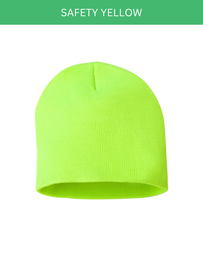 Engraved Leather Patch Beanie for Kid (Made in US) 