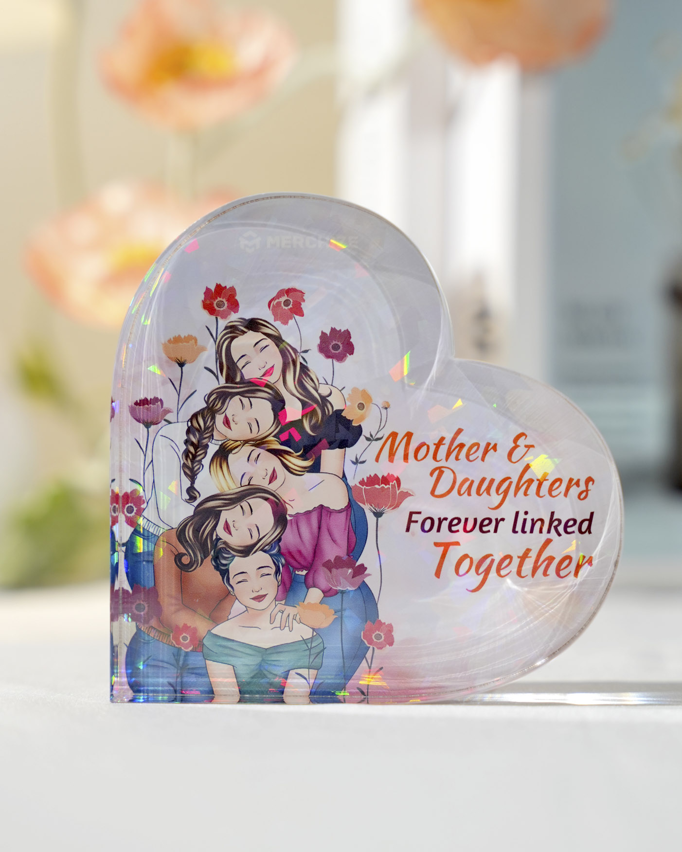  2-sided printed Hologram Acrylic Plaque (without stand) 0.8 IN