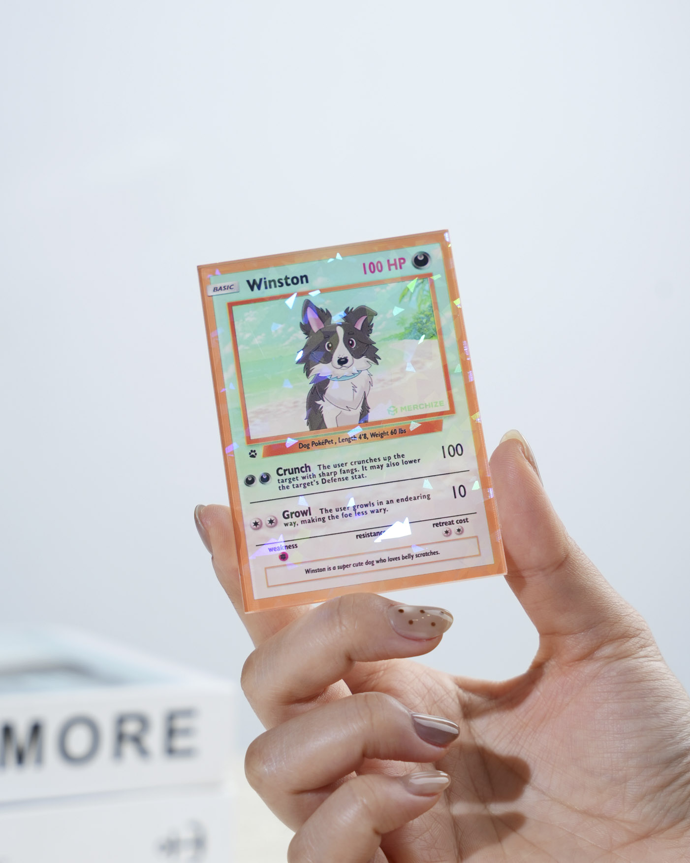 Custom Shape Hologram Card