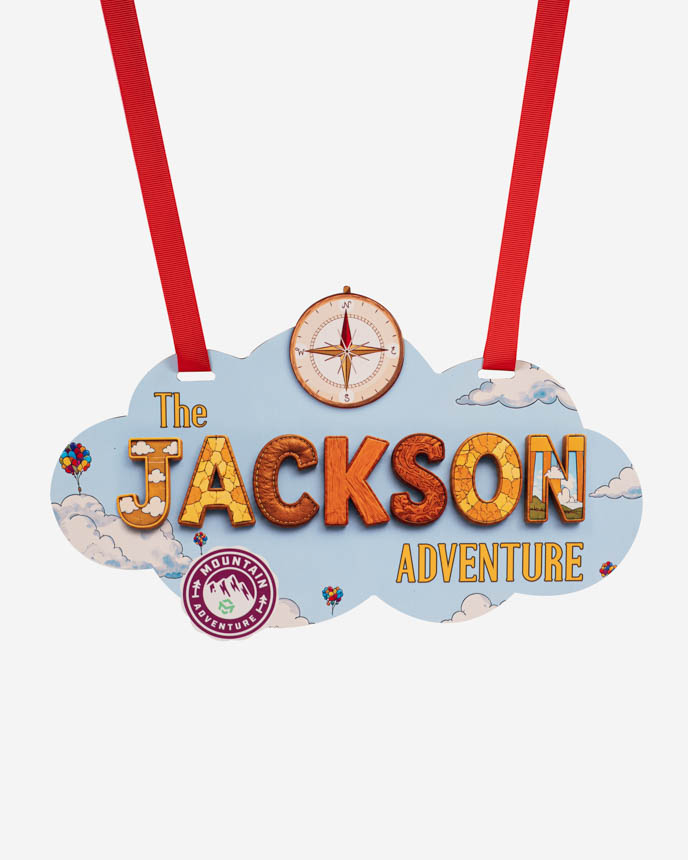 Custom Shape Wood Stroller Sign