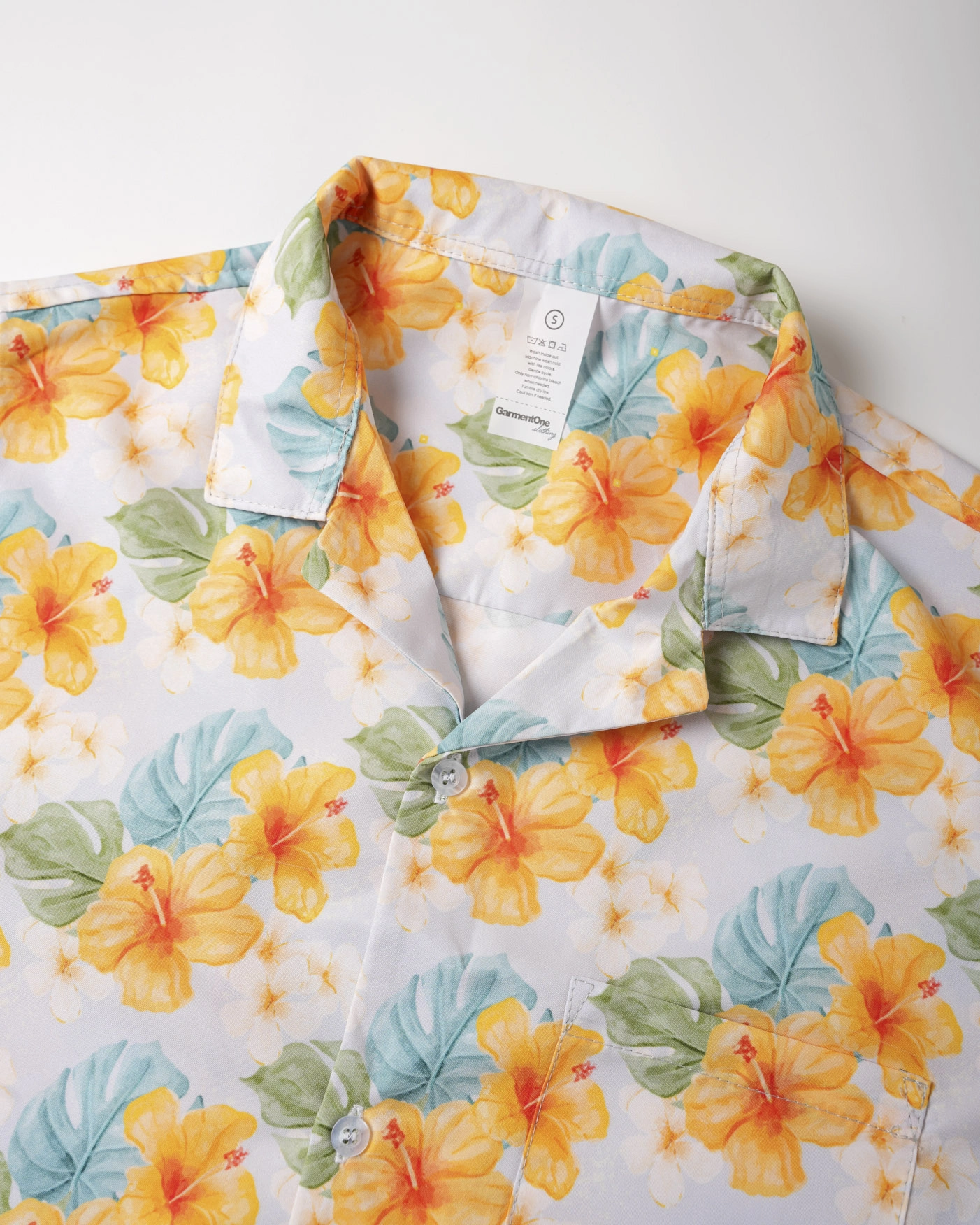 All-over Print Womens' Crop Hawaiian Shirt