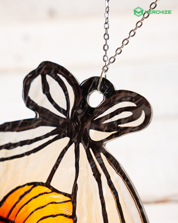Custom Shape Wavy Acrylic Suncatcher Ornament