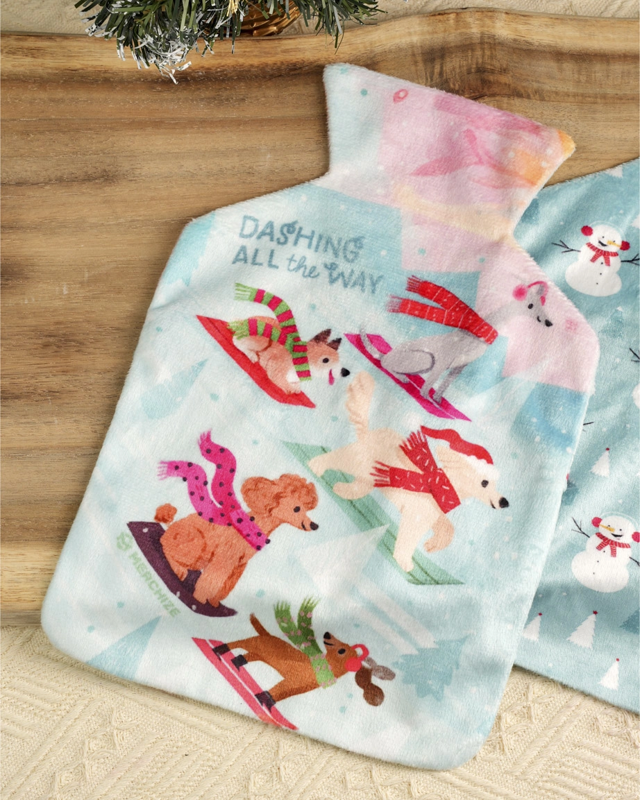 Plush Hot Water Bottle Cover