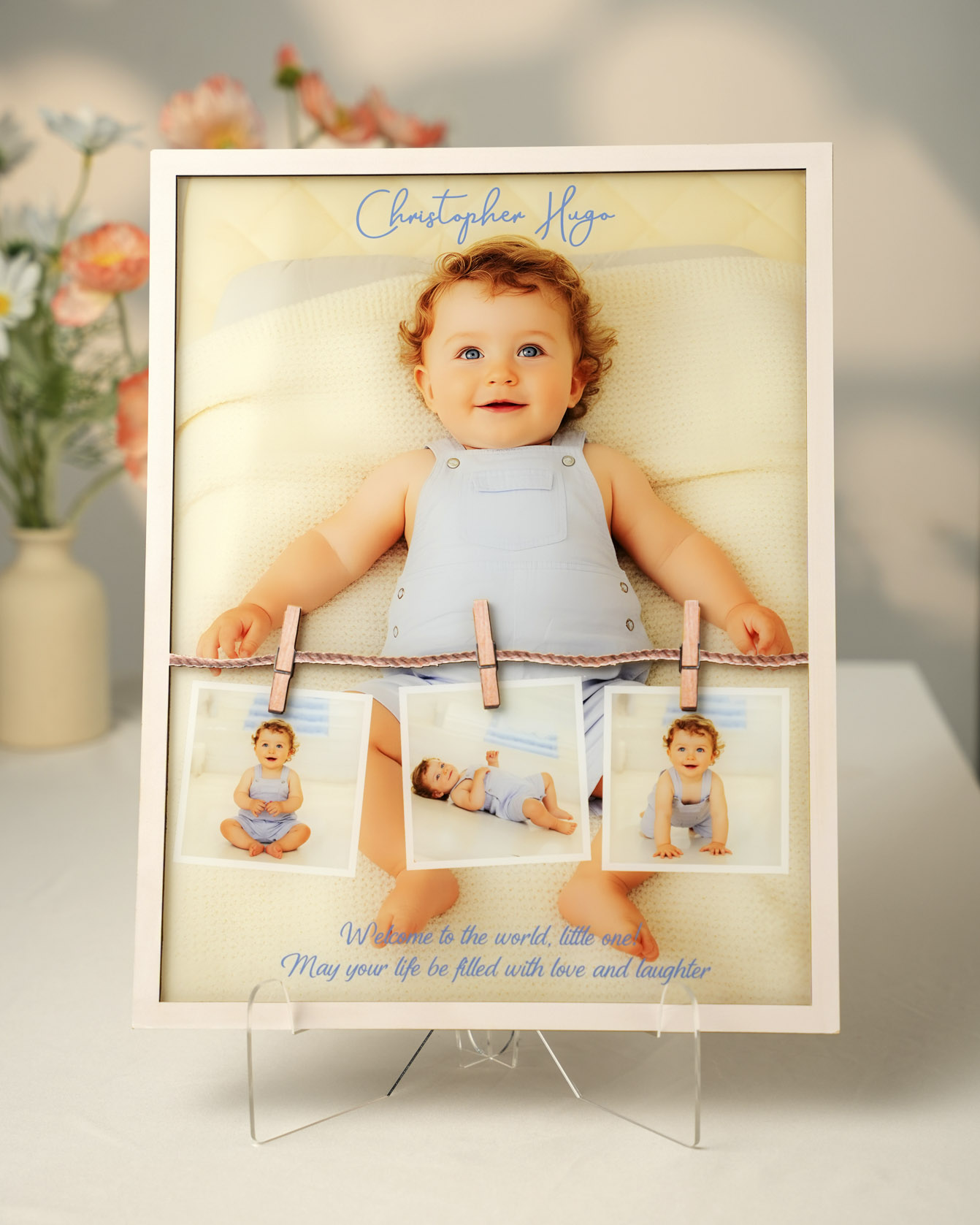 Custom Shape Wood and Acrylic Sign