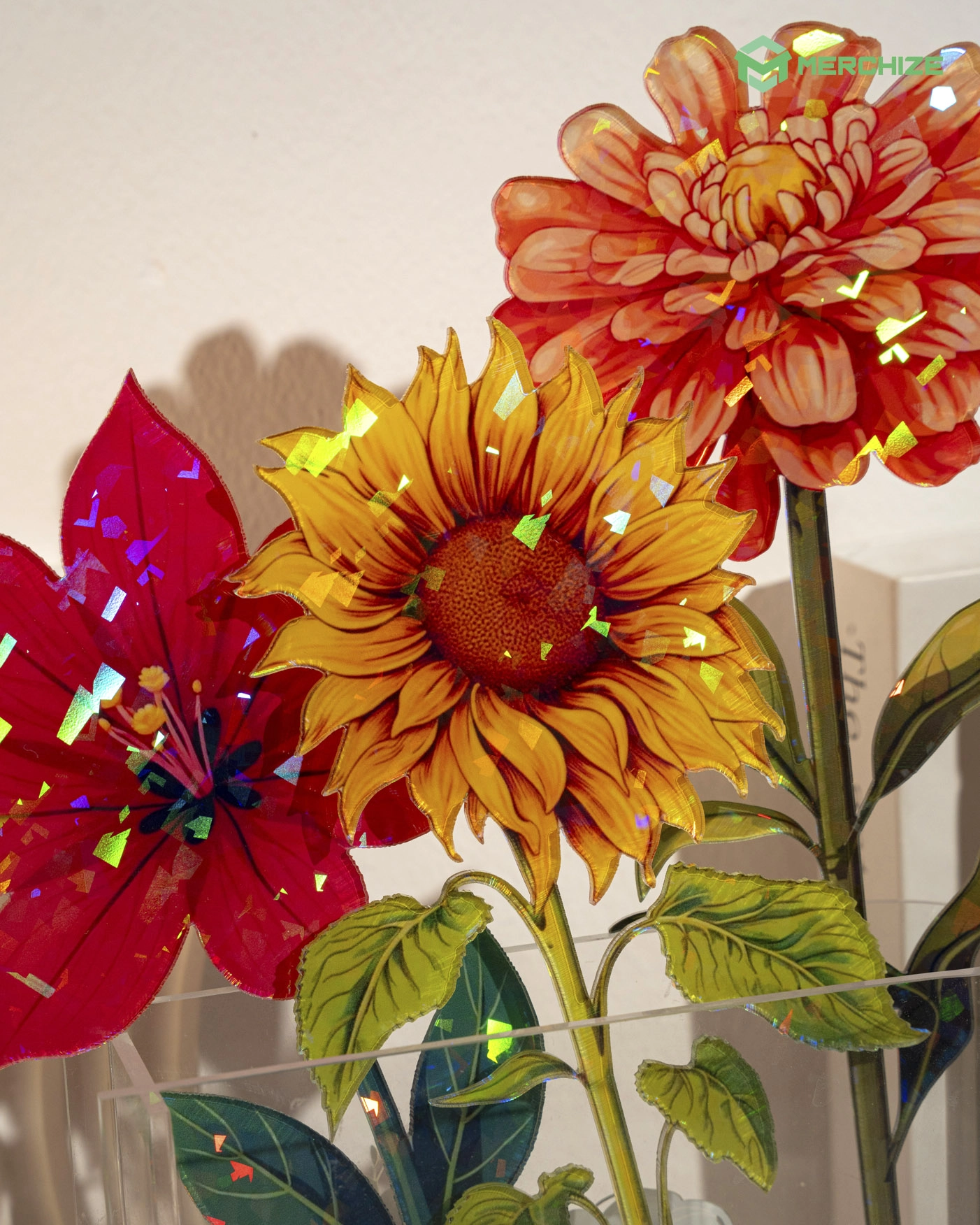 Custom Shape Hologram Flower