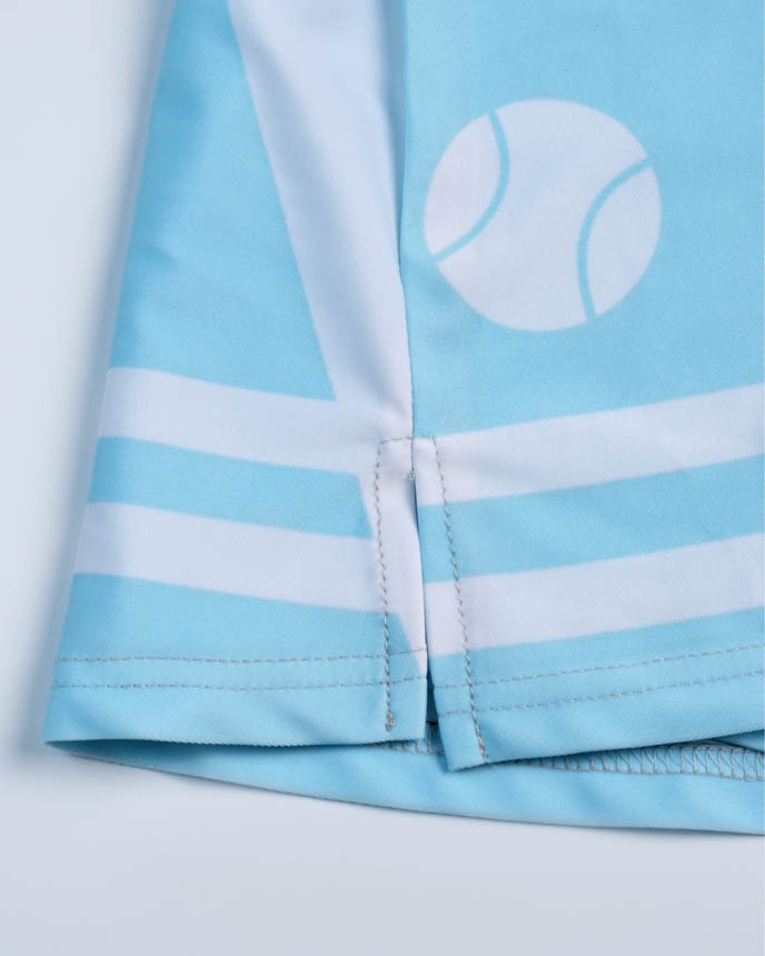 All-over Print Youth Tie-Front Tennis Dress