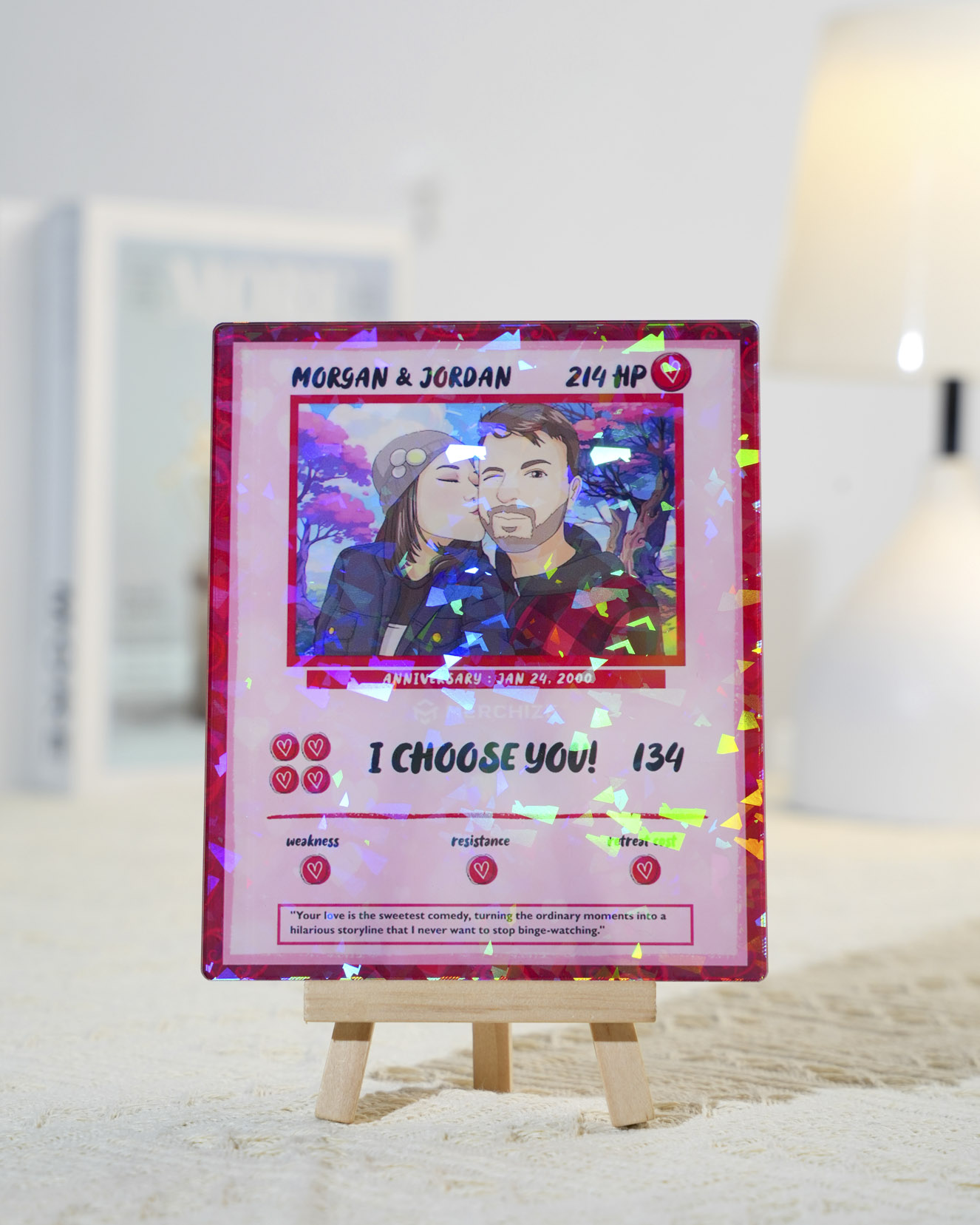 Custom Shape Hologram Card