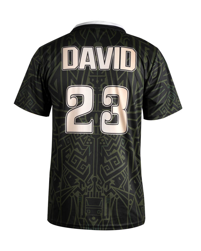 All-over Print Collared Football Jersey