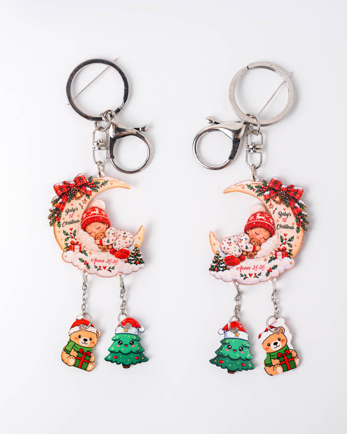 Custom Shape Acrylic Connected Keychain