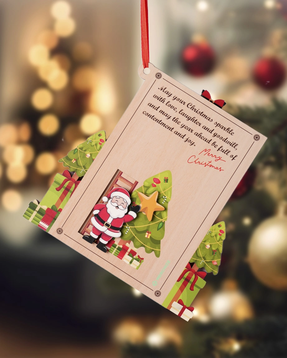 Custom Shape Wooden Slider Ornament