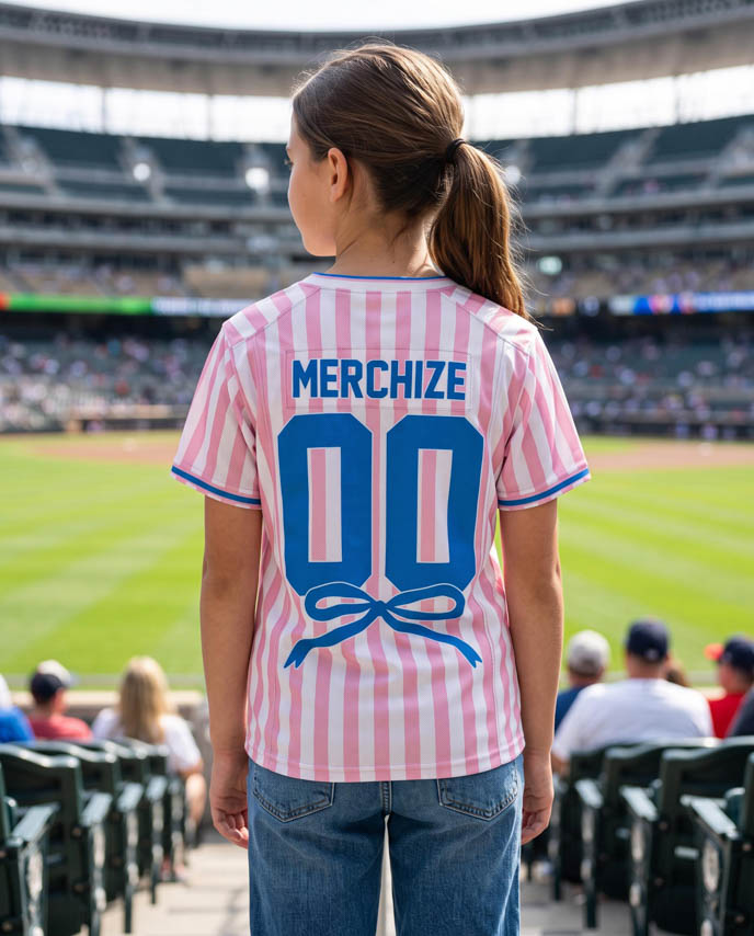 All-over Print Kid And Youth V-Neck Short Sleeve Jersey With Name Patch