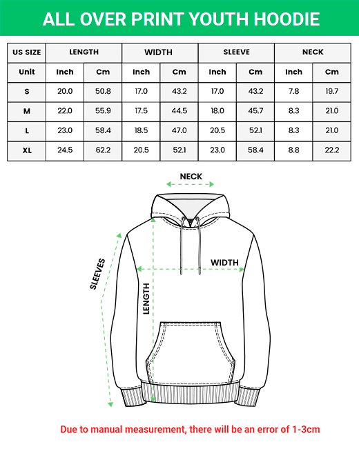 All-over Print Youth Hoodie (Midweight)