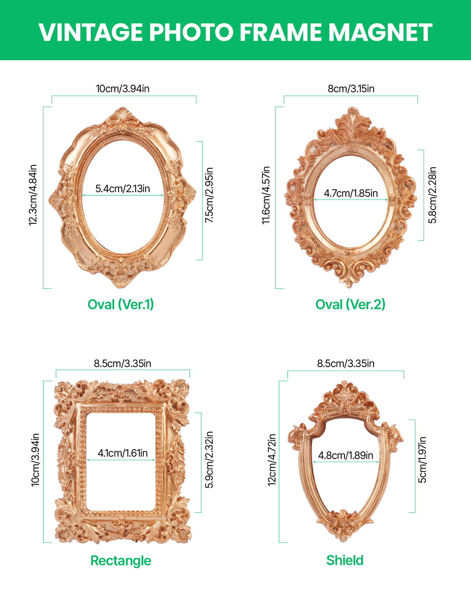 Vintage Photo Frame Magnet