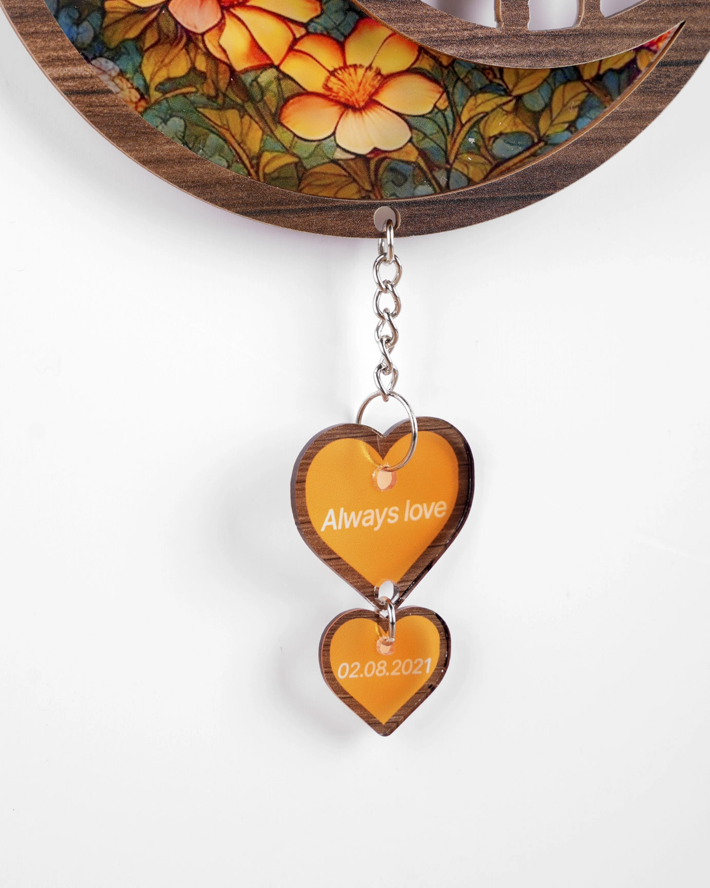 Custom Shape Suncatcher Ornament with Acrylic Pendants