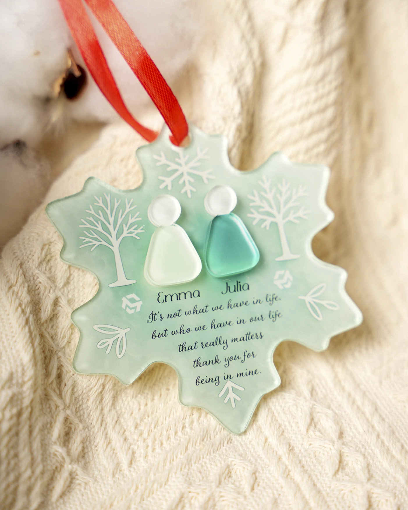 Custom Shape 2-Layer Acrylic Ornament