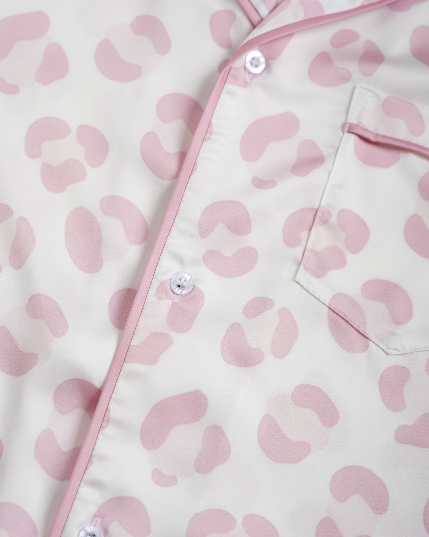 All-over Print Women’s Satin Pajama Shirt Dress