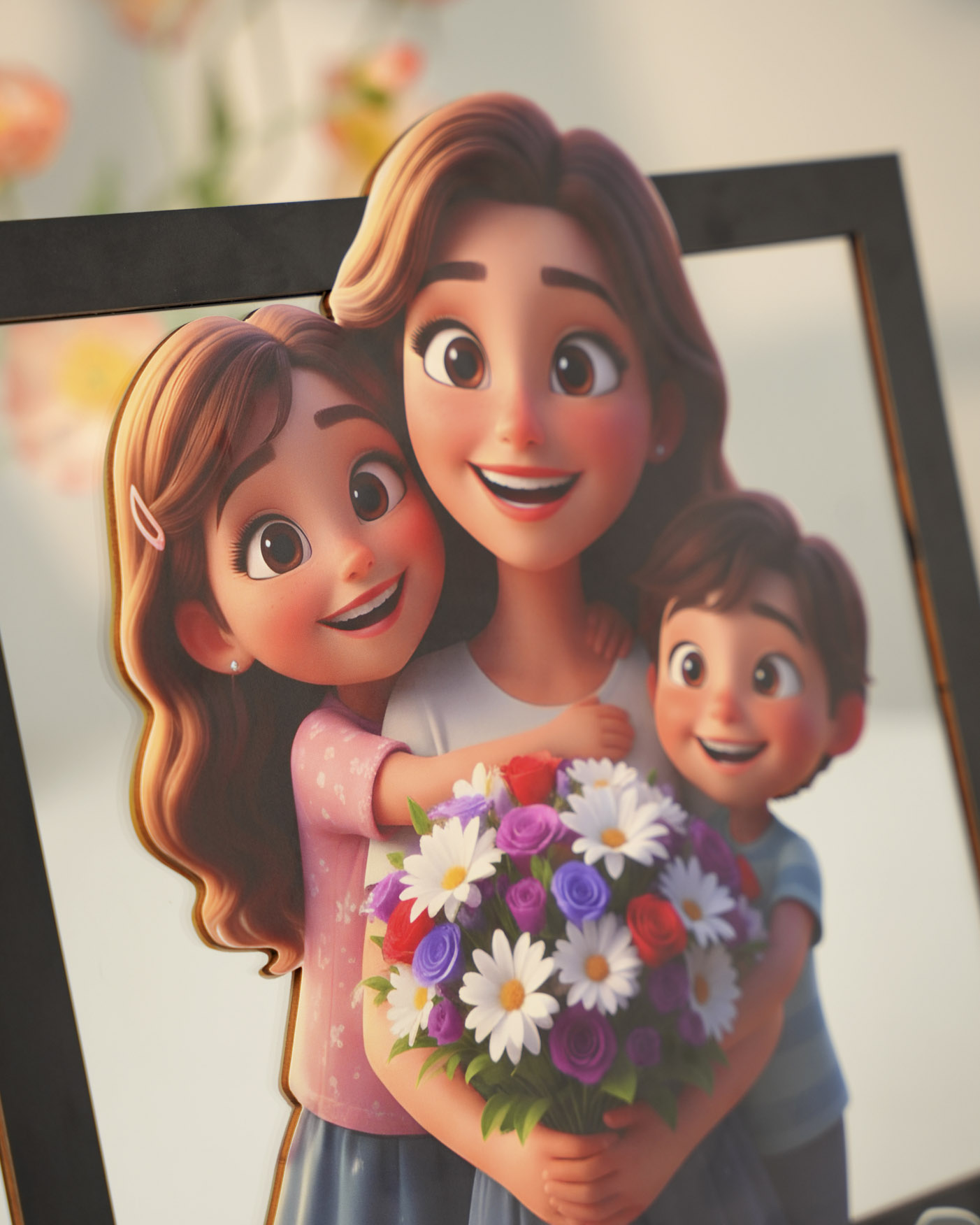 Custom Shape Wood and Acrylic Sign