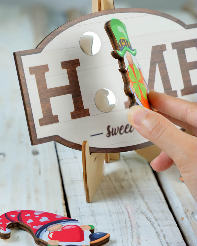 Custom Shape Interchangeable Wood Sign