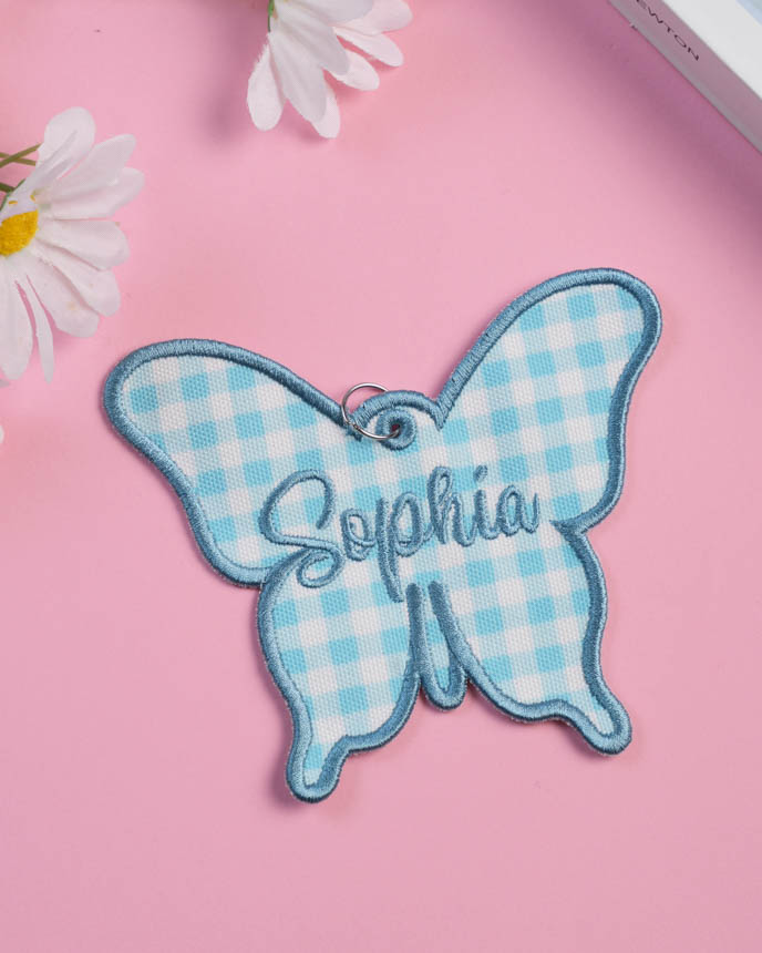 Custom Shape Embroidered Canvas Tag 