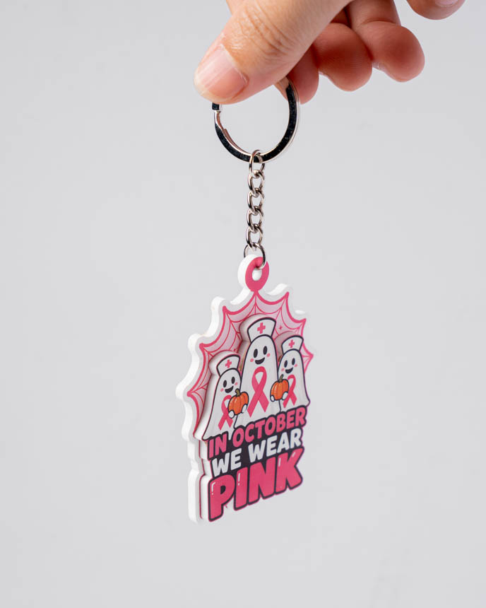 Custom Shape 2-Layer White Acrylic Tag