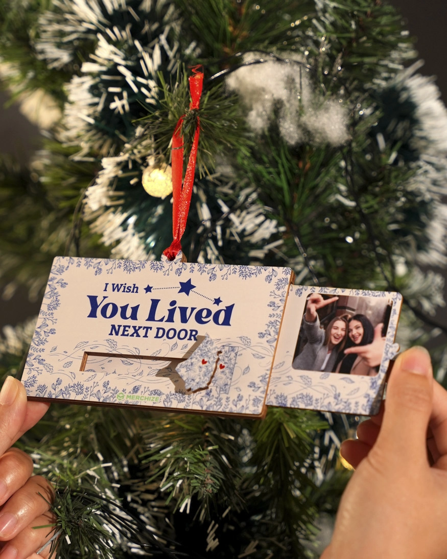 Custom Shape Wooden Slider Ornament