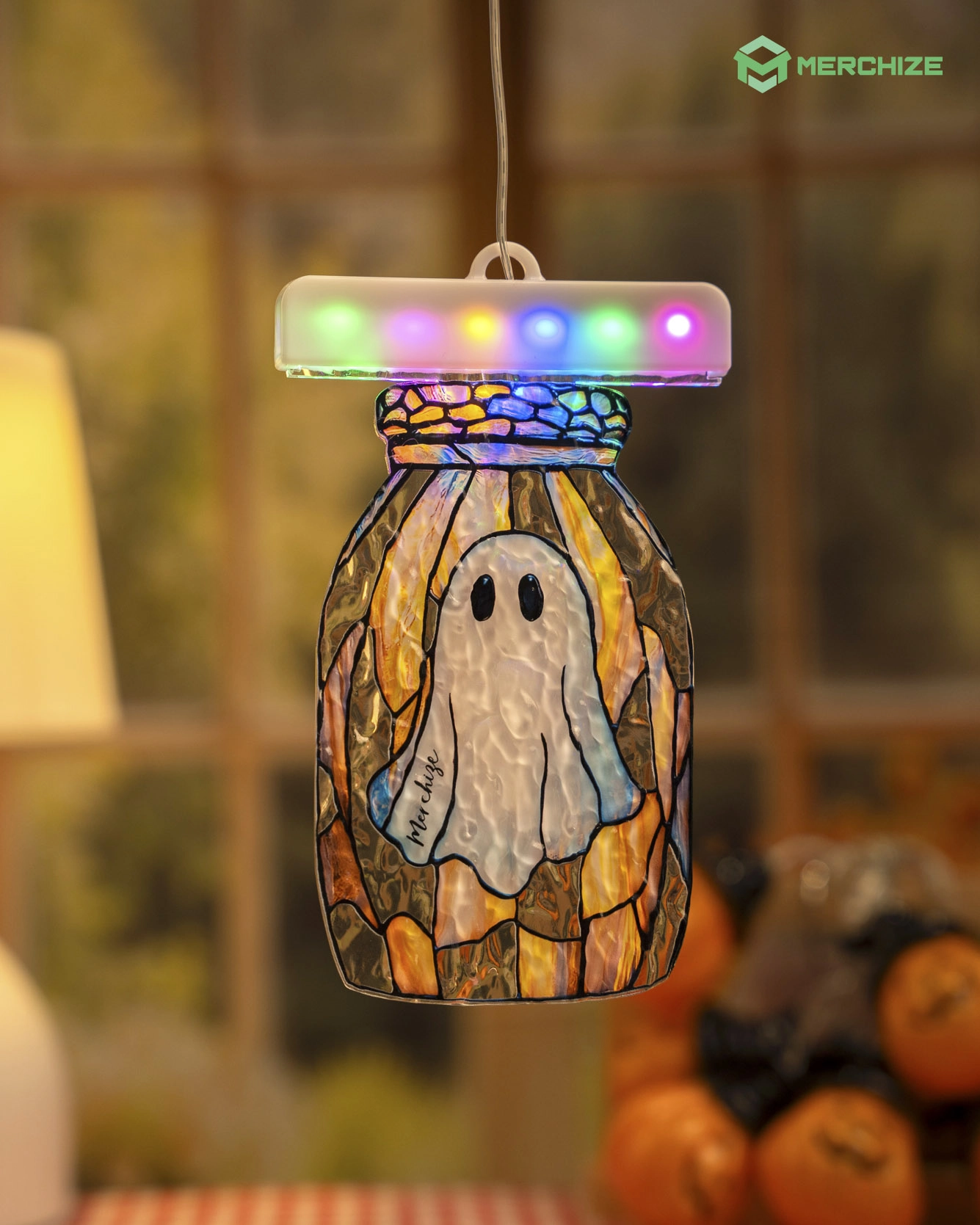 Custom Shape Wavy Acrylic LED Hanging Light Lamp 