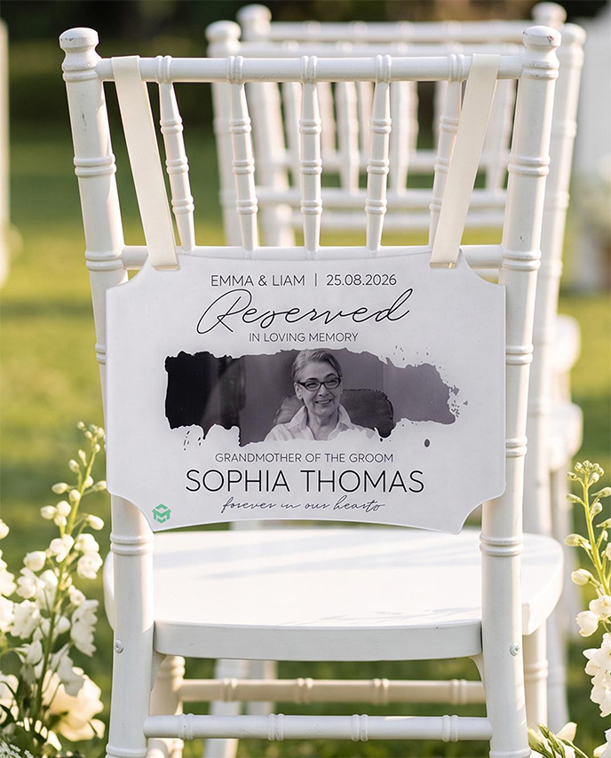 Custom Shape Acrylic Stroller Sign