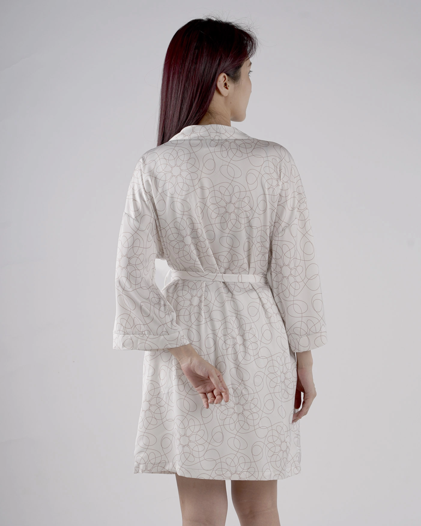 All-over Print Women's Satin Robe