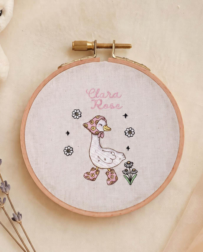 Embroidered Hoop Ornament