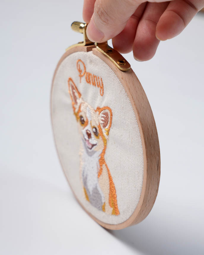 Embroidered Hoop Ornament