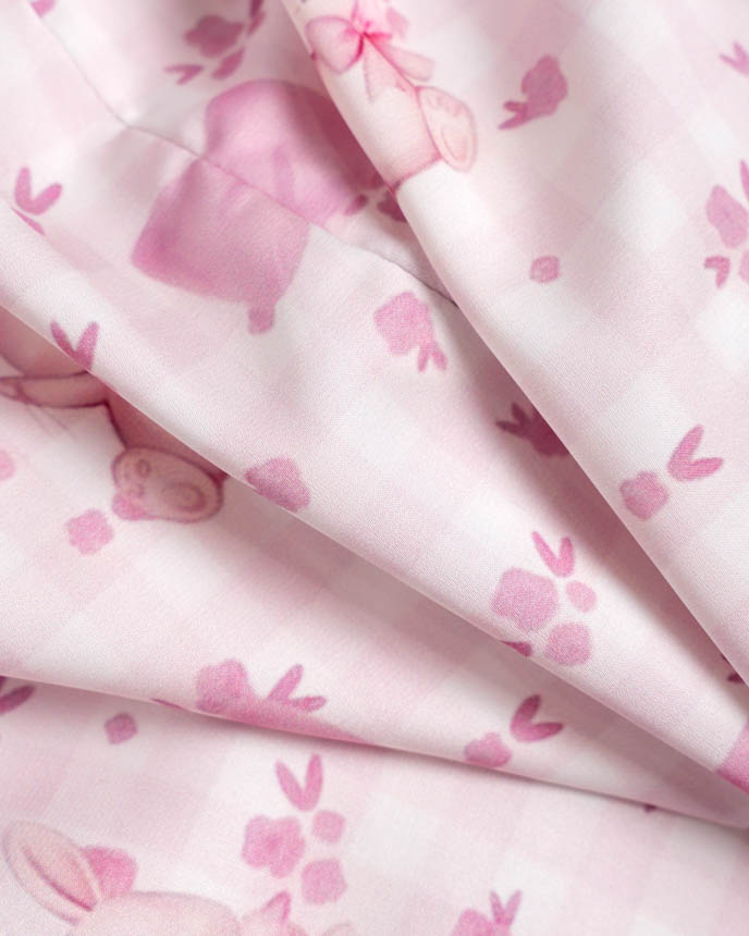 All-over Print Kid and Youth Satin Pajama Shorts