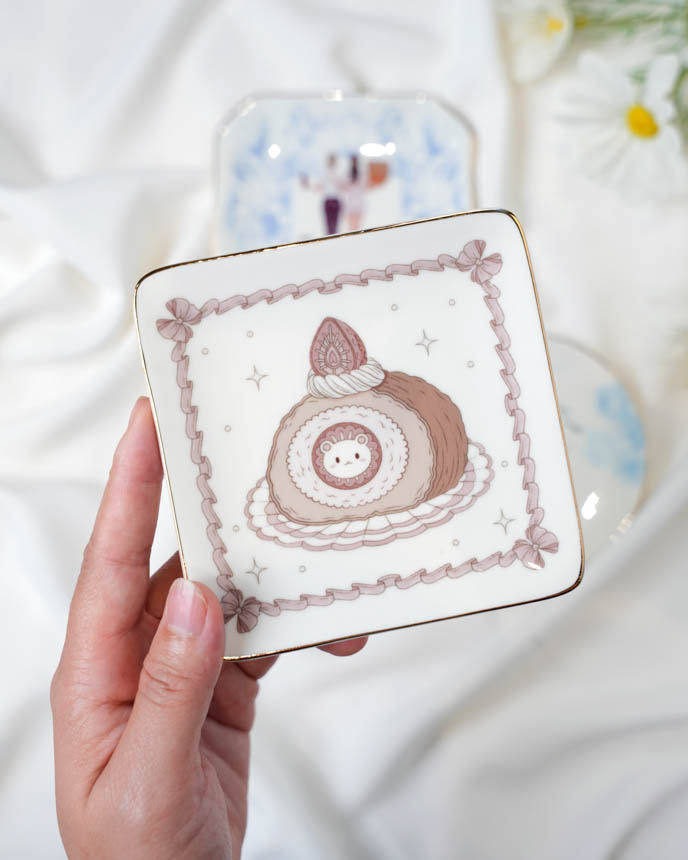 Fully Printed Ceramic Jewelry Dish (Made in US) 