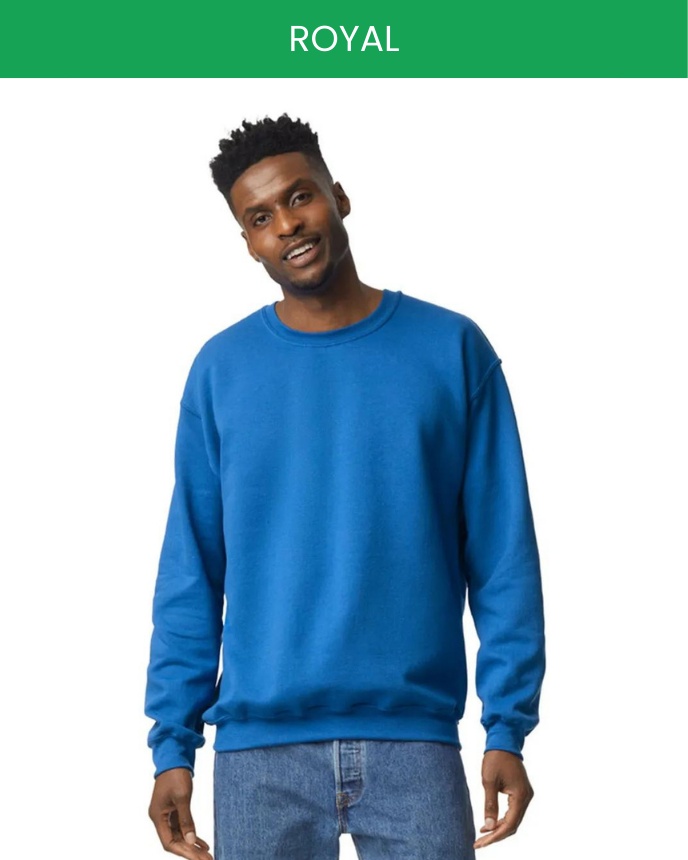 Royal blue crew discount neck