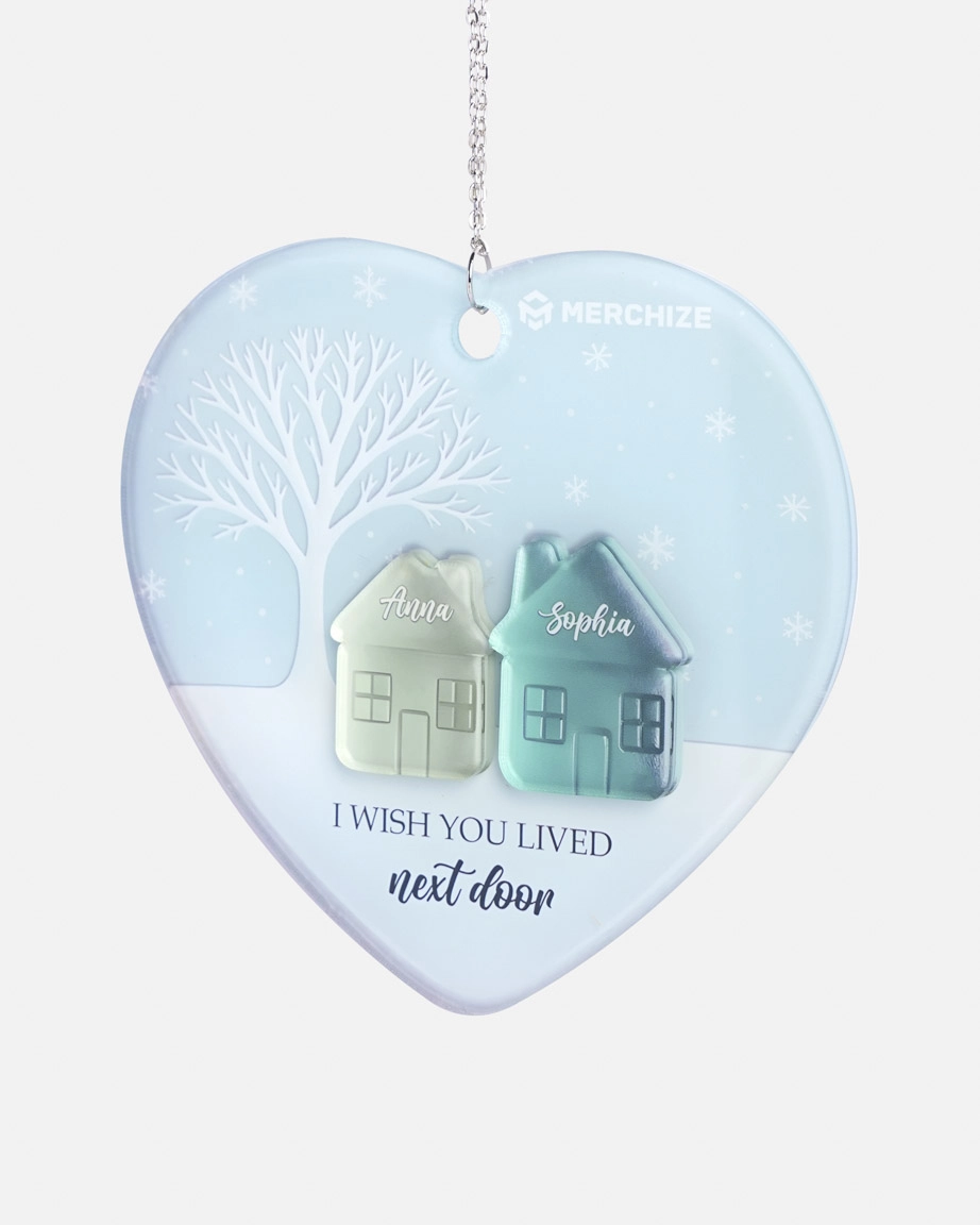 Custom Shape 2-Layer Acrylic Ornament