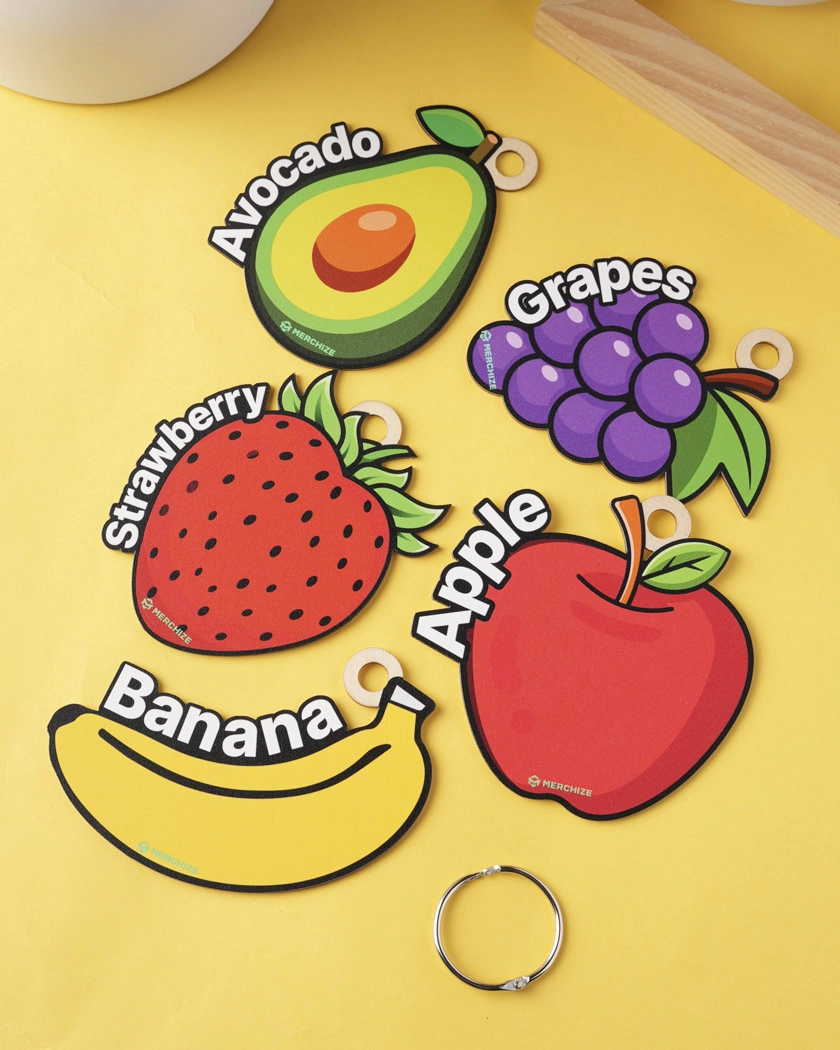 Custom Shape Wood Flash Card