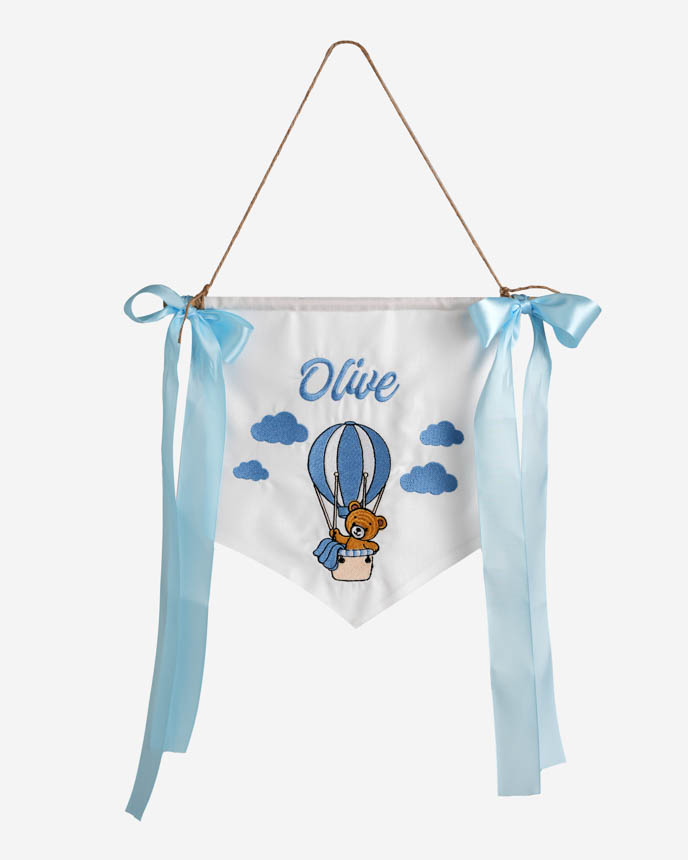 Embroidered Pennant Banner