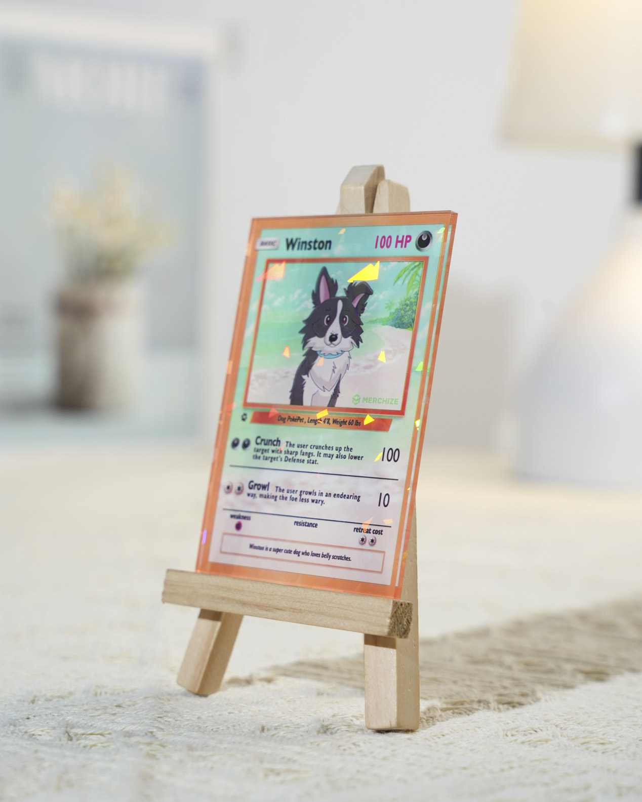 Custom Shape Hologram Card