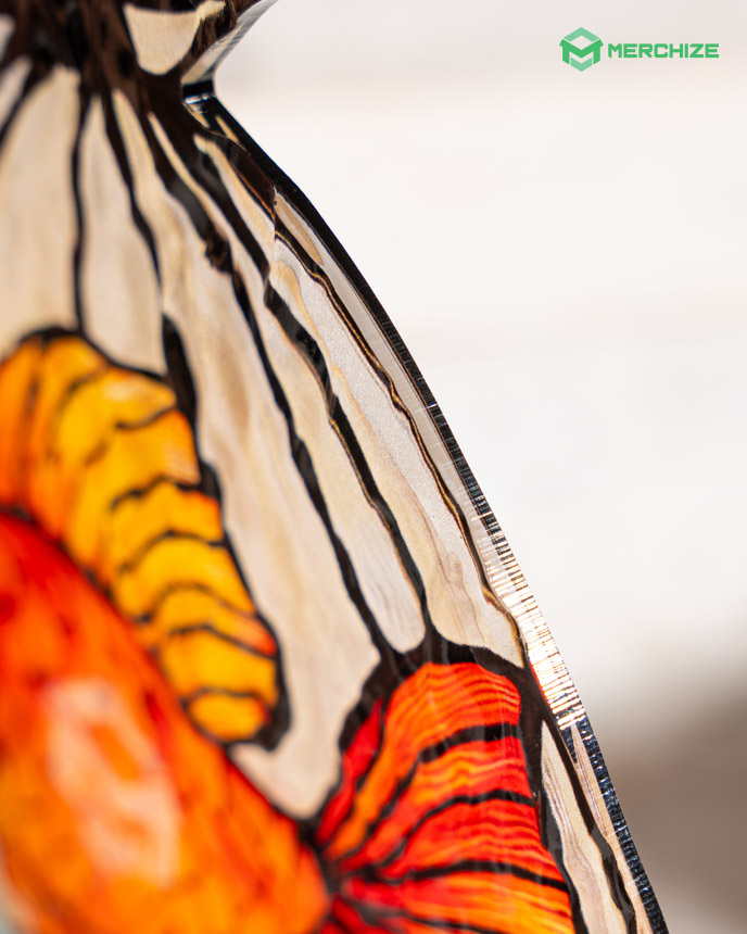 Custom Shape Wavy Acrylic Suncatcher Ornament