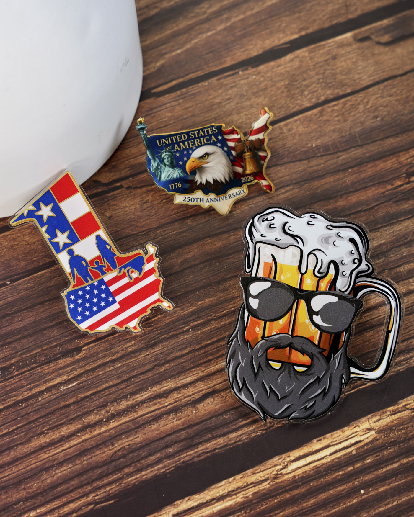 Custom Shape 1-Layer Acrylic Pin