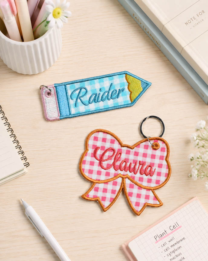 Custom Shape Embroidered Canvas Tag 