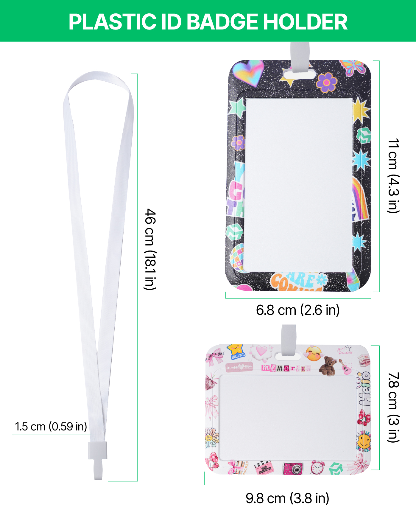 Plastic ID Badge Holder