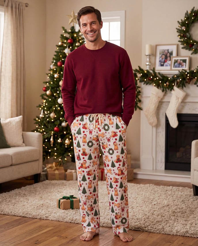 All-over Print Men's Loose Pajama Pants